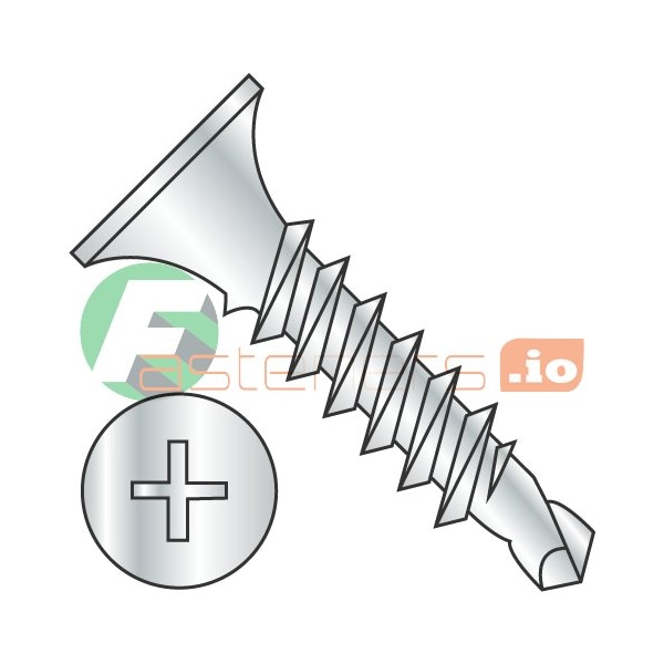 Newport Fasteners Drywall Screw, #8 x 2-1/2 in, Steel, Flat Head Phillips Drive, 2000 PK 439968 - main